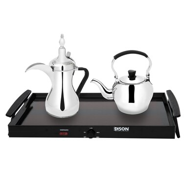 Edison Multi-Purpose Grill And Heating Tray, Black, 600 Watts