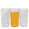 طقم من أكواب مياه زجاجية مضلعة مكونة من 6 قطع