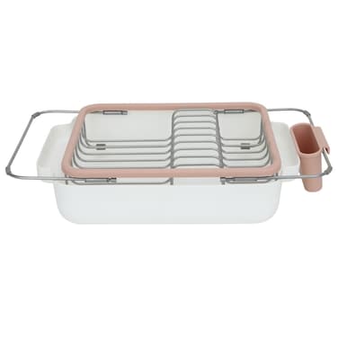 رف أطباق ، ستانلس ستيل ، معرض السيف ، مع قاعدة بلاستيكية - فضي