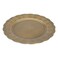 صحن تقديم دائري، بلاستيك، السيف غاليري، 33×33×1.6 سم - ذهبي