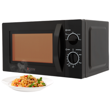 microwave 20 liters black 700 watts