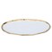 Saif Gallery Porcelain Serving Platter, 31 x 18 x 2 cm, Oval, Gold Lined - White
