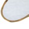 Saif Gallery Porcelain Serving Platter, 31 x 18 x 2 cm, Oval, Gold Lined - White