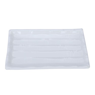 Al Saif Gallery Melamine Serving Plate, 203&times;138&times;20 - White