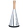 Alsaif Gallery Round Stainless Steel Grater With Small Wooden Handle