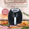 Edison Jumbo Air Fryer 8L, Black, 1800W