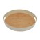 Serving Tray Wooden Alsaif Gallery, 15 Inch, Round - Wooden