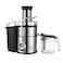 Steel fruit juicer, 1 liter, black, 800 watts, 5 speeds