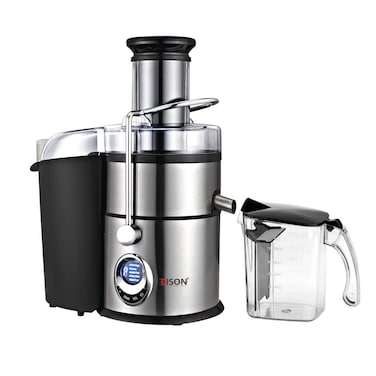 Steel fruit juicer, 1 liter, black, 800 watts, 5 speeds
