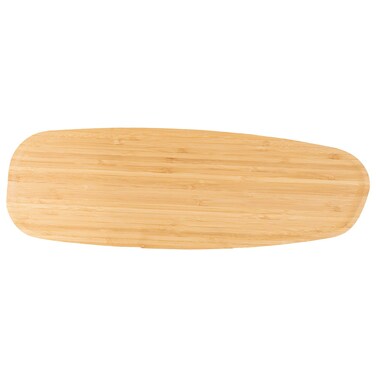 صحن تقديم خشبي بيضاوي السيف غاليري, 45x16.6x2 سم - بيج