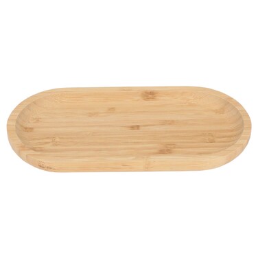 Oval Wooden Dessert Serving Dish, Alsaif Gallery, 24&times;12&times;2 cm - Wooden