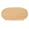 صحن تقديم خشبي السيف غاليري، 34.5x29x5 سم، بيضاوي - خشب فاتح