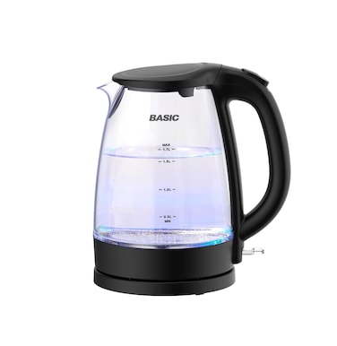 غلاية بيسك 1.7 لتر زجاج 2200 وات، BK-17G