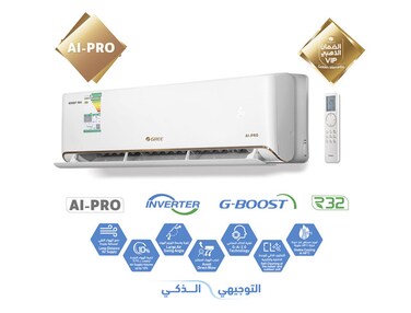 GREE  - GWH24AVEXF-S6DTA1B Split Air Conditioner - AI Pro Inverter  24000 BTU Hot &amp; Cold  (Installation Not Included)