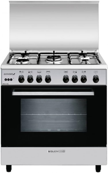 Glem Gas Full Safety 5 Burners Gas Cooker With Oven - SE867GIFS (Installation Not Included)