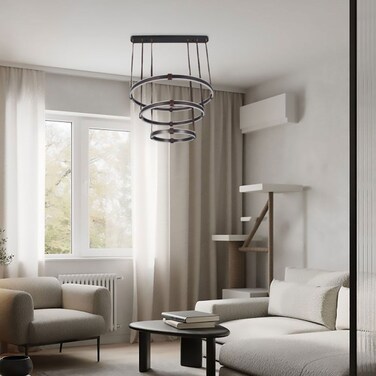 Alsaif Gallery Modern Brown Chandelier 40+60+80cm 130W