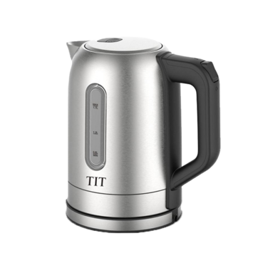 تي تي غلاية كهربائية 1.7 لتر، 2200 واط، فضي، KT-7104
