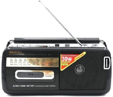 راديو ومسجل كاسيت M-50 اسود/اسود