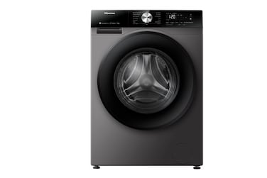 Hisense Front Loading Washing Machine, 13 kg, Dry 75%, Inverter, Black - WF3S1343BT6