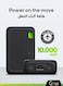 باور بانك سينقي 10,000 ملي أمبير – شاحن محمول عالي السعة للهواتف الذكية والأجهزة اللوحية والمزيد   شحن عدة أجهزة في نفس الوقت   تصميم مدمج ومريح ومثالي للسفر- أسود