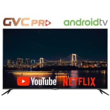 شاشة ذكية 60 بوصة 4K مع أندرويد، واي فاي، HDMI، USB، Ethernet، وحامل حائط مجاني - GVC-60TUS5100.