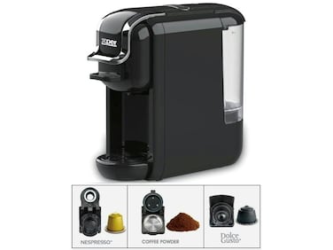 Xper Coffee Maker For Capsules and Coffee, 1450 Watt, 19 Bar, Black, XPC-90B