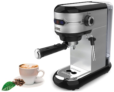 Xper Espresso Maker 1450W, 15 bar, with Steam Pressure, Steel, XPC-600