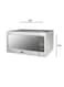 Haam Microwave 62 Liter, 1100 Watts, Steel, HM62SGM23