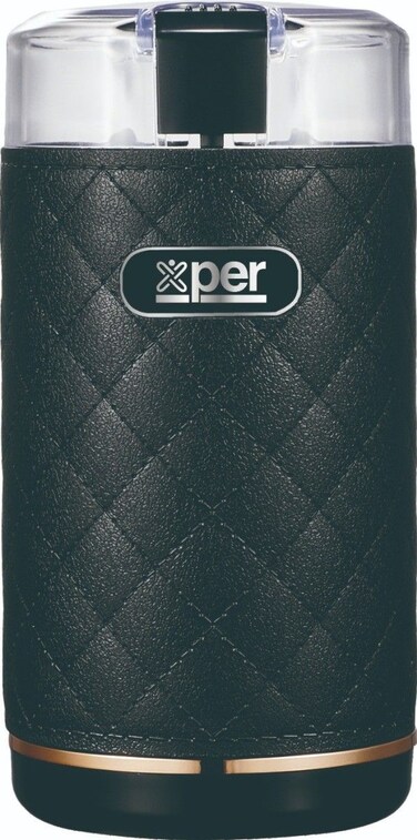 Xper Grinder, 150 Watt, 50 Grams, Leather Texture, Black, XPCG-300BK