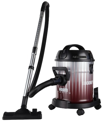 Haam Drum Vacuum Cleaner 1800 Watts, 18 Liters, HM-VC18-18L