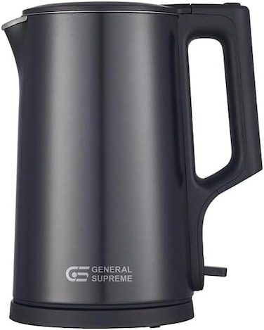 GS General Supreme GSK1740SS Electric Kettle 1.7L 1800-2150W Steel Black