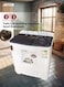 Arrow&nbsp;Twin Tub 7kg Semi Automatic Washing Machine, 400 Watt   7 KG Wash Capacity   5.5 KG Spin Capacity   Light Grey Color   15 Wash Timer  5 Spin Timer  Model Name: RO-08TTB