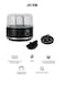 Arrow EGG BOILER, Detachable Egg Rack 1-7 EGG,400 Watts Stainless Steel Cooking Bowl, BLACK COLOR, RO-07EBD