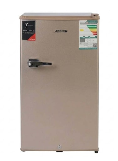 Arrow 3 Cu.Ft Single Door Refrigerator 84L Compact Fridge, Grey, Low Noise R600a - RO-100RDKR