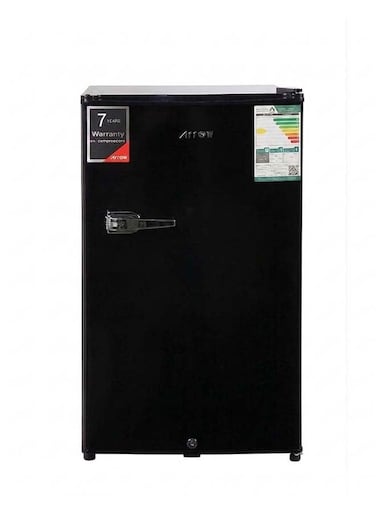 Arrow 3 Cu.Ft Single Door Refrigerator 84L Compact Fridge, Black, Low Noise R600a - RO-100RDKR