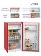 Arrow 3 Cu.Ft Single Door Refrigerator 84L Compact Fridge, Red, Low Noise R600a - RO-100RDKR