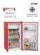 Arrow 3 Cu.Ft Single Door Refrigerator 84L Compact Fridge, Red, Low Noise R600a - RO-100RDKR