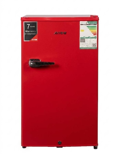 Arrow 3 Cu.Ft Single Door Refrigerator 84L Compact Fridge, Red, Low Noise R600a - RO-100RDKR