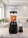 Arrow 2-in-1 Countertop Blender 350W with Grinder, Stainless Steel Blade &amp; 2 Speeds - RO-12PBD