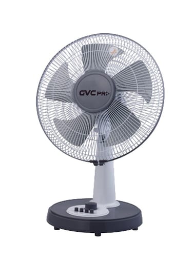 14-Inch Table Fan with 5 Blades and 3 Speeds GVCT 5400, Black
