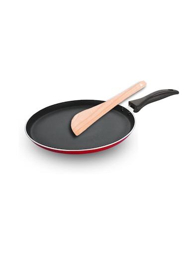 British Chef Nonstick Tawa 26cm Insulated Handle with Premium Grip   Easy Rotation &amp; Seamless Handling