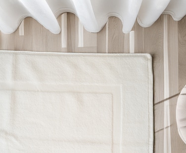 Gentelle Hotel Premium Bath Mat 40cm x 70cm, White , 100% Cotton