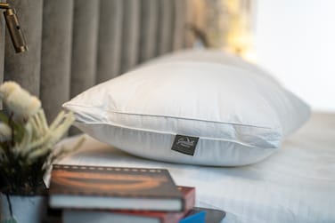 Gentelle Premium Hotel MicrfFiber Pillow 50cm x 70cm - 100% Cotton Outer Cover - 1200g