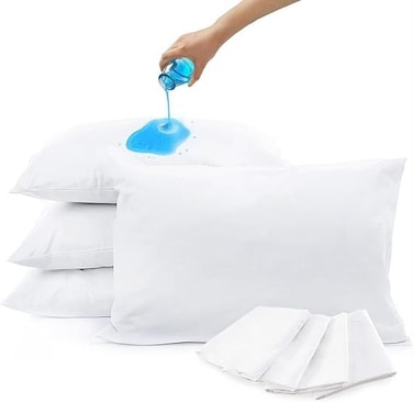 Gentelle Luxury Hotel Quality Pillow Protector (2pc set ) &ndash; 50x75 cm, Hypoallergenic, Waterproof, Soft &amp; Breathable, Durable Pillow Case Protector for Standard Pillows, Machine Washable