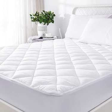 Gentelle 100% Waterproof Cotton Mattress Protector &ndash; 160x200cm Hotel Luxury Collection, Breathable, Noiseless, Deep Pocket Fitted Cover