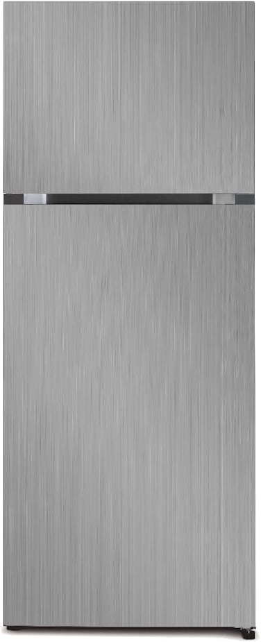 Techno Best Top Mount Refrigerator 465 Liters (16.4 Cubic Feet), Double Door with alarm, No Frost, Stainless Steel, Ice Cube tray &amp; egg tray Silver, BRN-460L with 2 Years Warranty