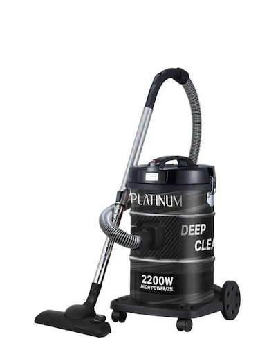 Platinum VC- 8325 Drum Vacuum Cleaner 2200W, 25L, Cord 5M, Black and Gray