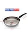 مقلاة ستانلس ستيل بغطاء زجاجي   مقلاة غير لاصقة مقاس 24 سم   متوافق مع موقد الحث والغاز   مقبض مقاوم للحرارة   أواني طهي مقاومة للخدش-BC183