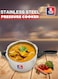 قدر ضغط من الفولاذ المقاوم للصدأ   سعة 3 لتر   متوافق مع موقد الحث والغاز   نظام قفل أمان   مقابض مقاومة للحرارة   وعاء طهي متين وموفر للطاقة