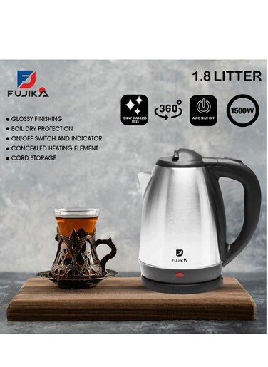 Goica Stainless Steel Water Bottle 1.8 Liter Silver FJK-180
